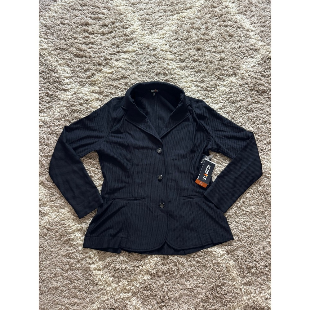 Kerrits Affinity Aero Show Coat Womens XL Black Mesh Equestrian Jacket 40420 NEW